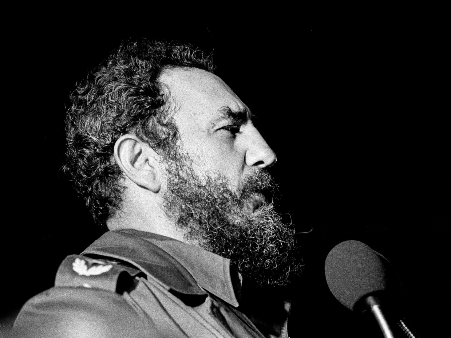 Cuban leader, dictator, Fidel Castro, photo by Marcelo Montecino.