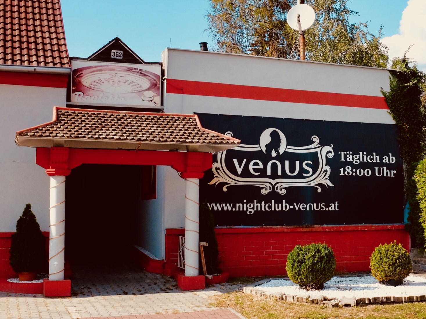 Venus night club in České Velenice, Czech Republic.